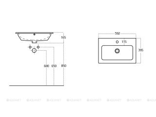 Раковина Sanovit Practico 60 44060